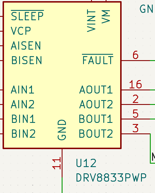 DRV8833 Schematic